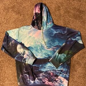 Graphic Printed Pullover Hoodie, Men’s 2x